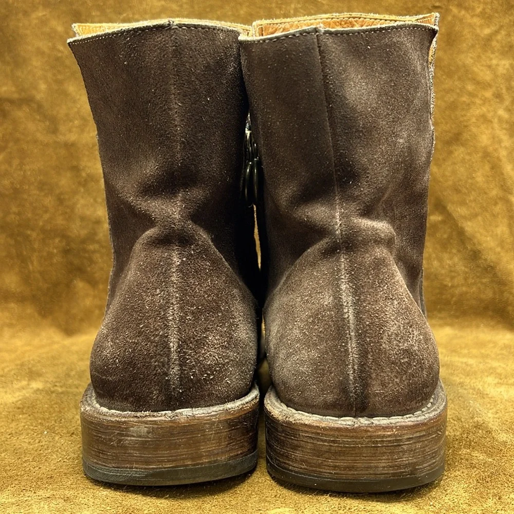 Fiorentini + Baker Brown Suede Ankle Boots - Picture 3 of 7